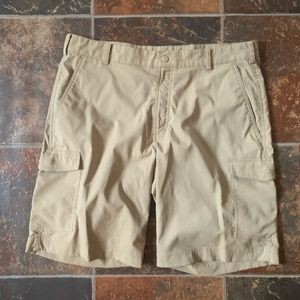 Nike Golf Dri Fit Tan Golf Shorts Size 34